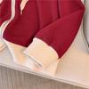 Korean Color Block Hooded Sweatshirt Jacket - Women's Casual Spring/Autumn Zipper Top