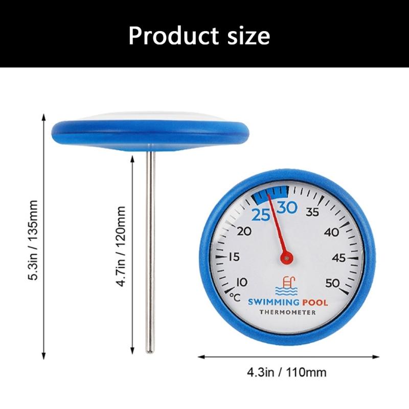 Large Round Floating Thermometers For Swimming Pool And Spa With Clear Display Water Temperature Tester