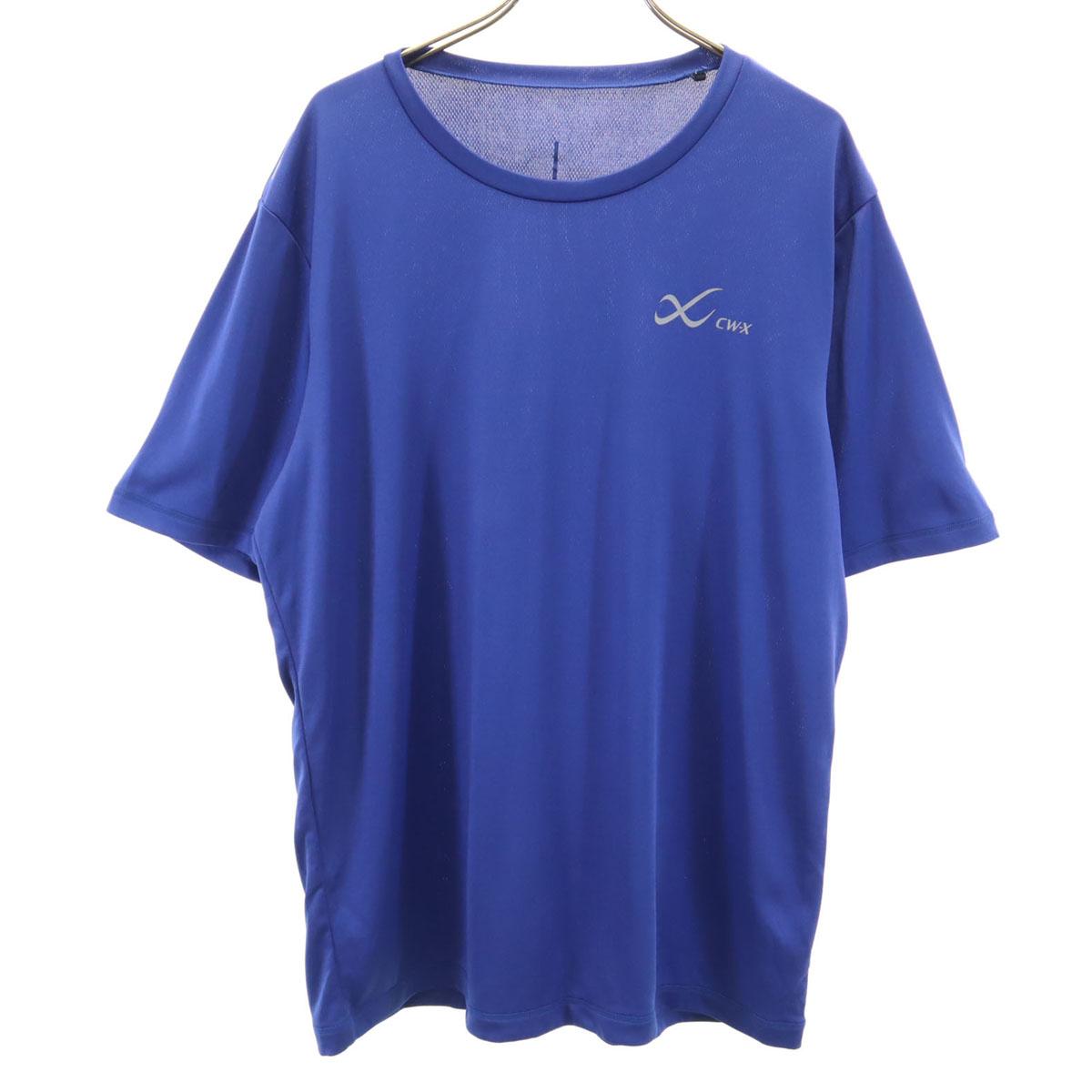 

CW-X training Short sleeve Wear LL Blue Sweat-absorbing and quick-drying Men s Used