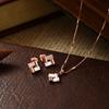 Cat Eye Stone Cat Eye Stone Jewelry Geometric Geometric Pendant Choker  Office Wear