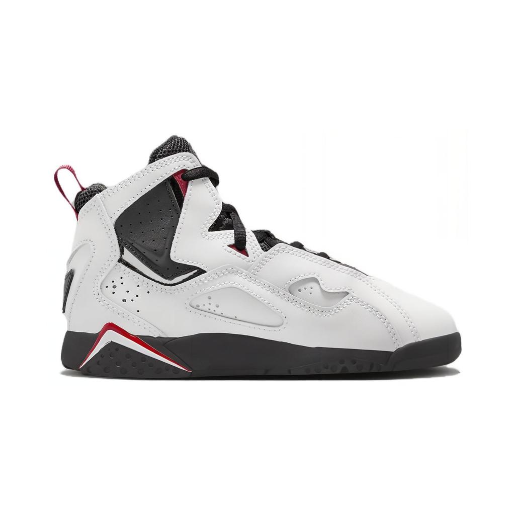 Air Jordan True Flight PS White Varsity Red Black Kids Basketball Shoes 343796-100