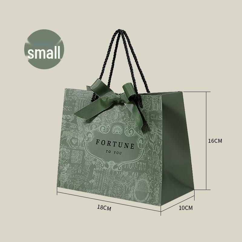Light Luxury Gift Tote: Custom Paper Shopping Bag for Clothing and Souvenirs