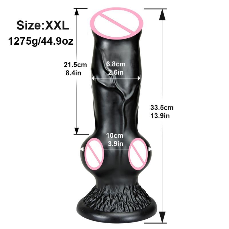 Großer Silikon-Tierdildo, Sex für Männer und Frauen, Analplug, Penis, realistischer Hund, Knotendildos, Sexspielzeug, weiblicher Masturbator, Lieferungen für Erwachsene