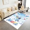 Soccer Fun Blue Brown Customize Your Name Floor Mat Design for Foyer Decorate Room Game Room Living Rooms Anti-slip Rug Anime Office Decor