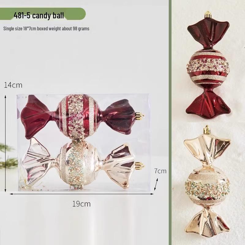 42pcs Electroplated Shiny Christmas Tree Baubles - Creative Hanging Ornaments for Festive Decoration