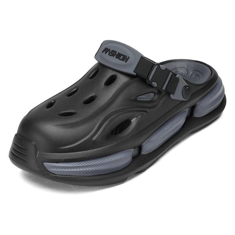 Men Closed Toe Clog Sandals covered toe front, slip on body, summer beach comfort, non slip outdoor casual footwear for summer 40
