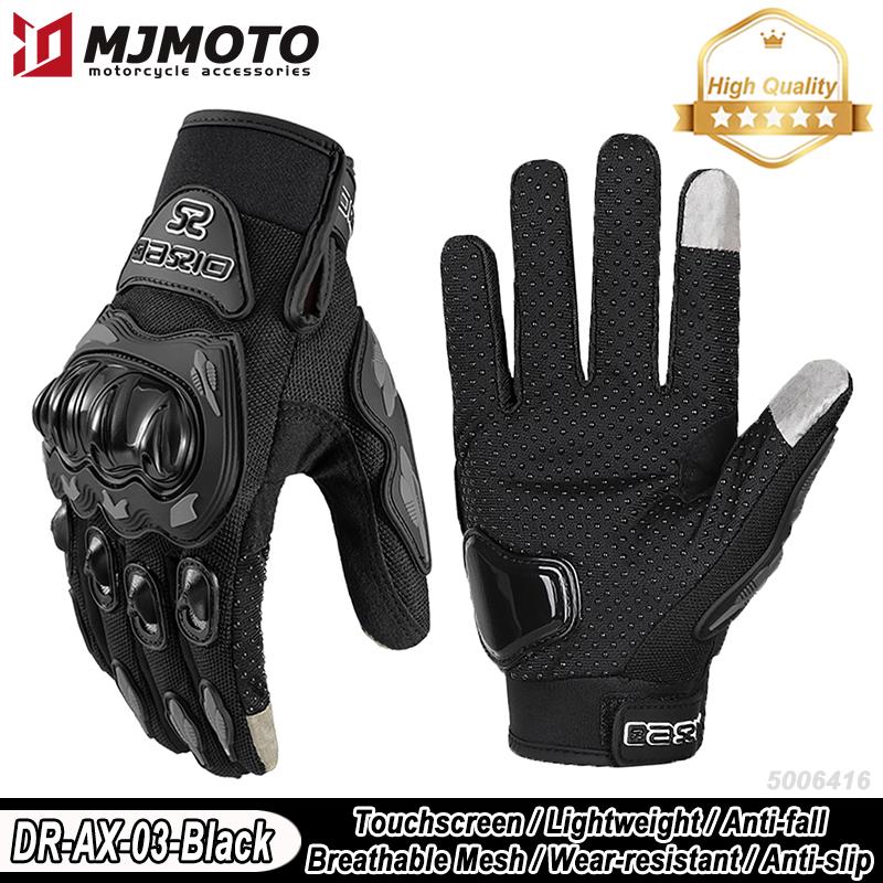 2026 New Summer Breathable Motorcycle Gloves Wear-resistant Non-slip Motocross Gloves Anti-fall Motorbike Gloves Men Touchscreen