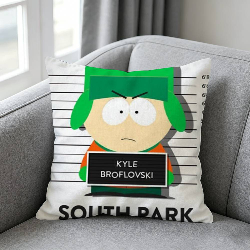 South Park Satiricall Animation Pillow cover Soft Microfiber Pillowcase Home Sofa Decor Surprise Decorative printed