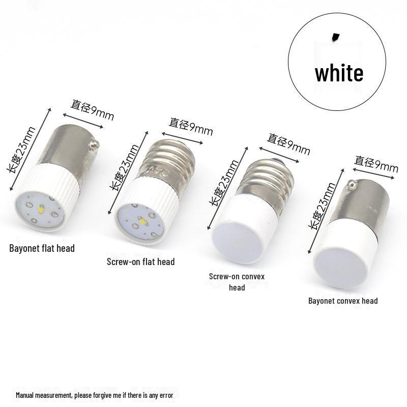 9 mm-es B9 bajonett E10 alap gombos kapcsoló LED izzóhoz, ZB2XB2LAY37 12V kanóc