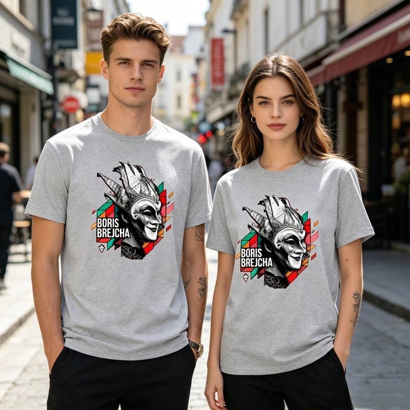 Techno DJ Boris Brejcha Graphic Print TShirt Streetwear Hip Hop Short Unisex Unisex 100Cotton Hip Hop Streetwear Multiple Colors