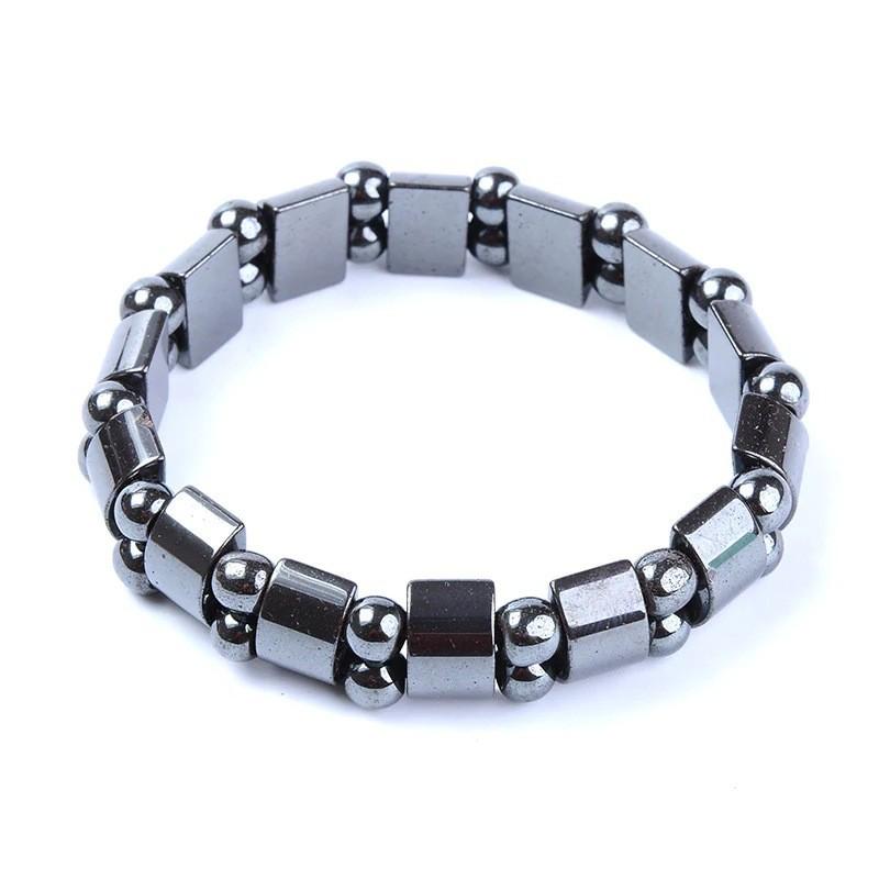 Cross-border Black Gallstone Beaded Elastic Bracelet – Simple Black Bead Hand Jewelry