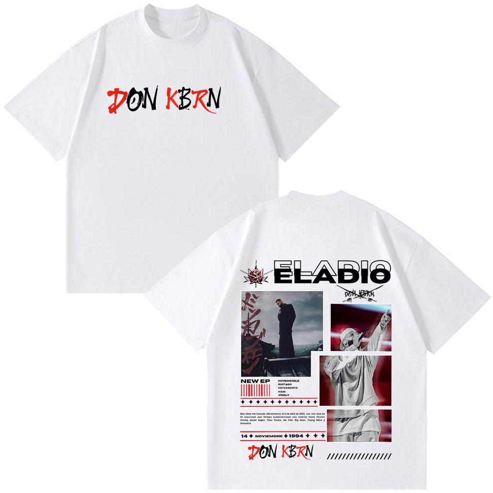 Eladio Carrion DON KBRN 2025 Album Graphic Men's and Women's Clothing Fashion Hip-hop Summer Print 100% Pure Cotton T-shirt