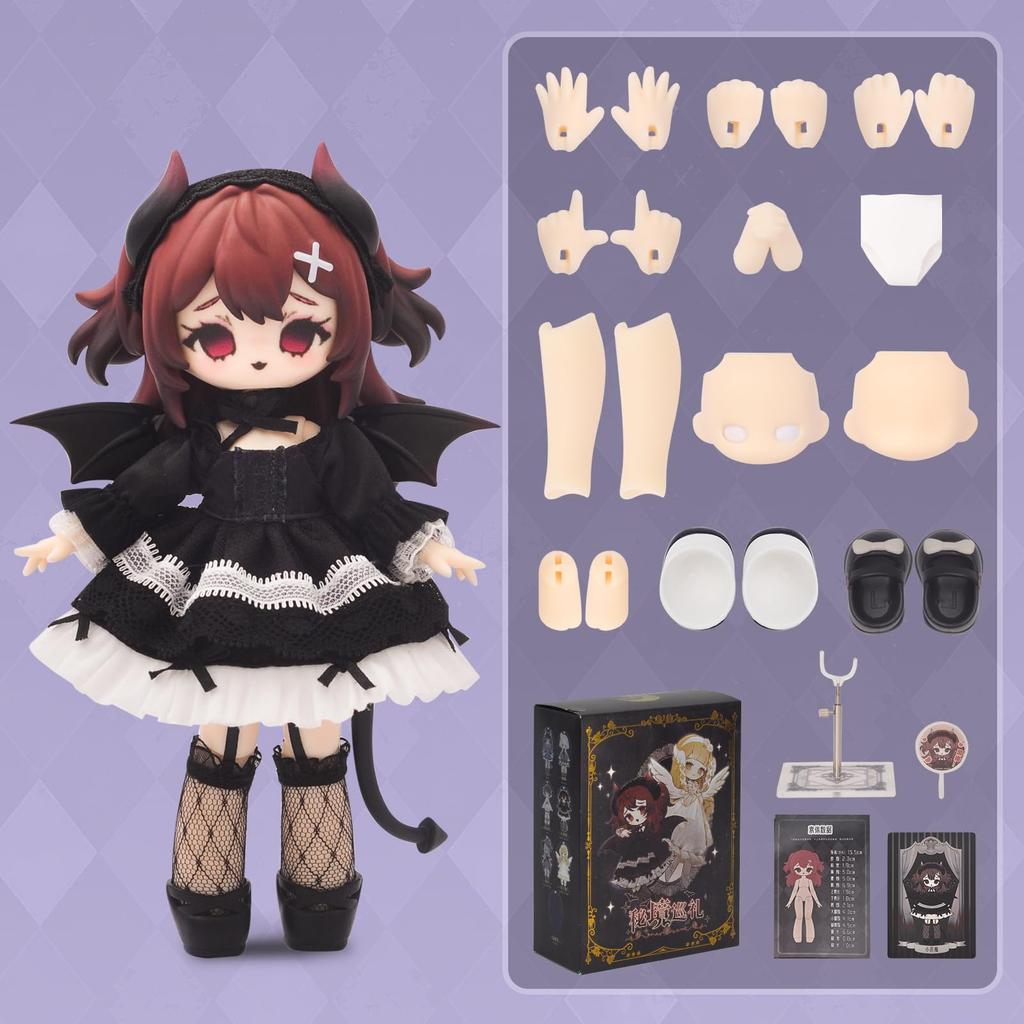 Blind Docka Blind Låda BJD Docka Hikyo Junrei Skala BJD Ledad Figur Anime Docka Gåva för Flickor 15 År och Upp Tillverkad av PVC ABS med Kläder