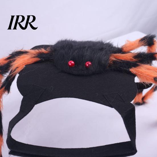 Skin-friendly Pet Clothing Halloween Spider Costume for Dog Cat, Hairy Soft Dogs Dress Up Outfit Party Accessory, Festival Bendable Legs