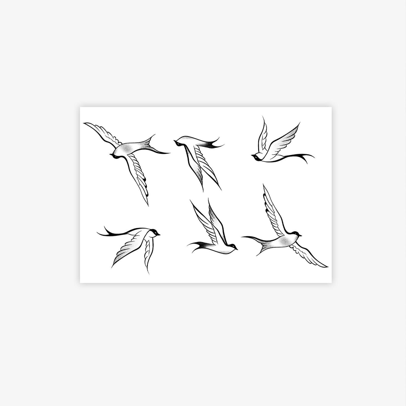 Dayan Stick Figure Tattoo Sticker High Sense Niche Simple Small Fresh Arm Tattoo Sticker 10*7