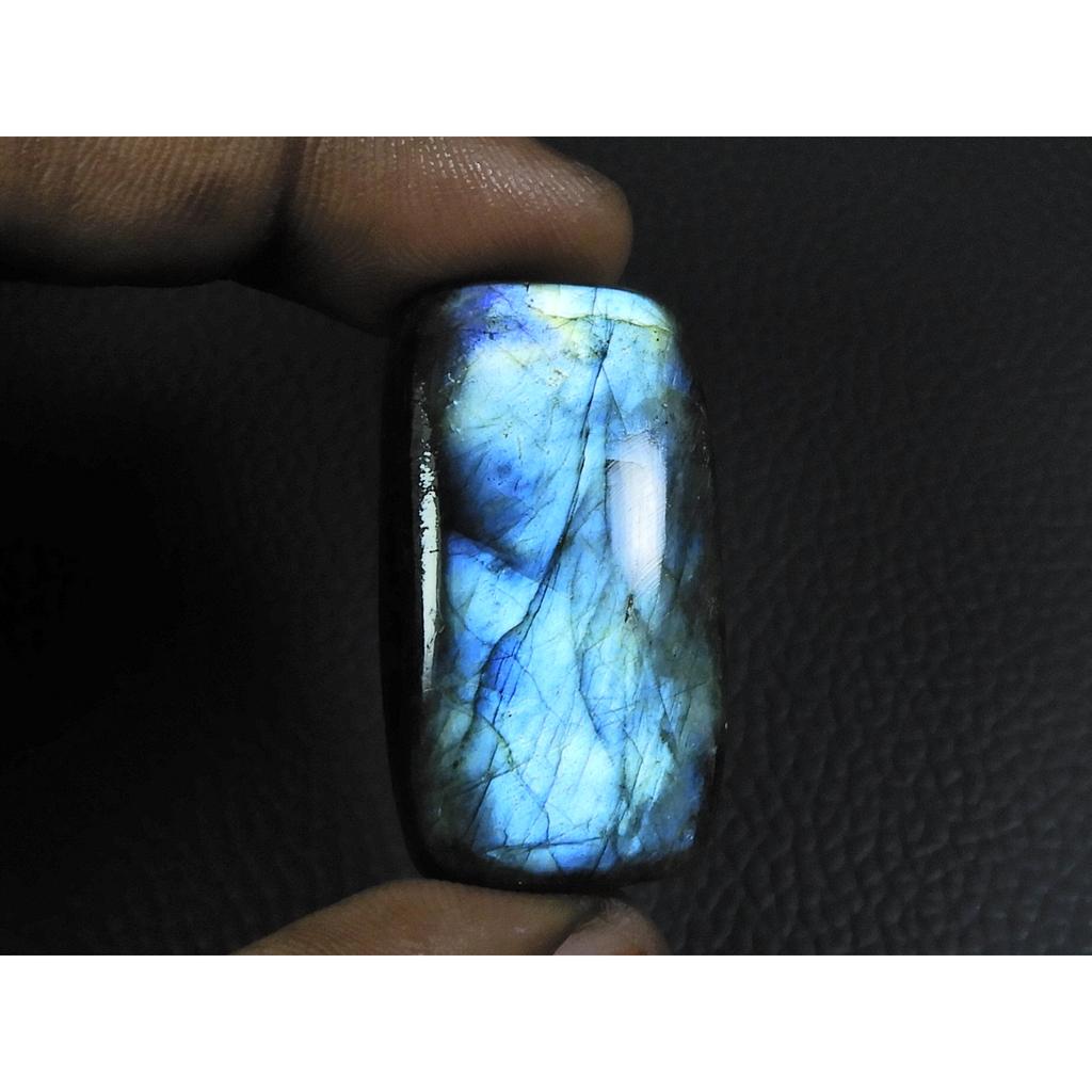63Cts. Natural Labradorite Blue Octagon Cabochon Loose Gemstone 21X37X07MM B-11