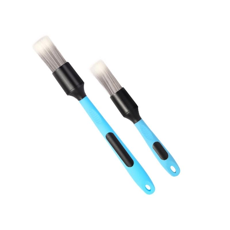 Multipurpose Cleaning Brush Kit Including Soft and Hard Bristles for Safe Scrubbing on Car and Household Items