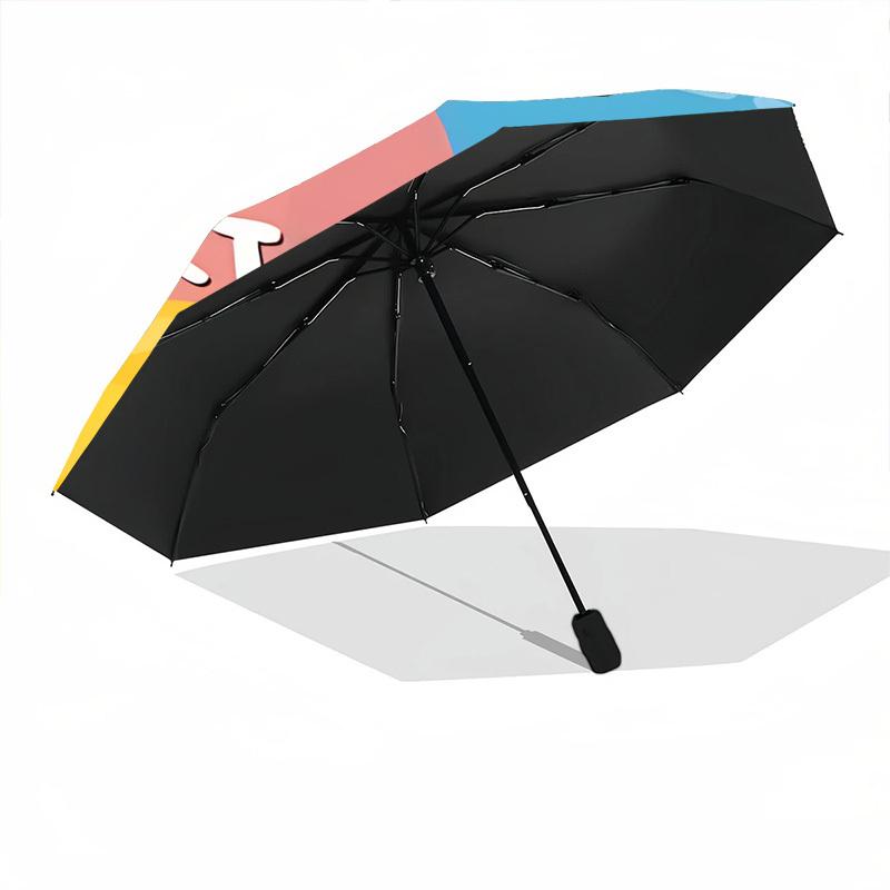 1pc Happy Birthday Automatic Folding Umbrella - 8-Rib Compact Travel Umbrella Durable & Portable for Outdoor Use, Perfect Gift for Birthdays025