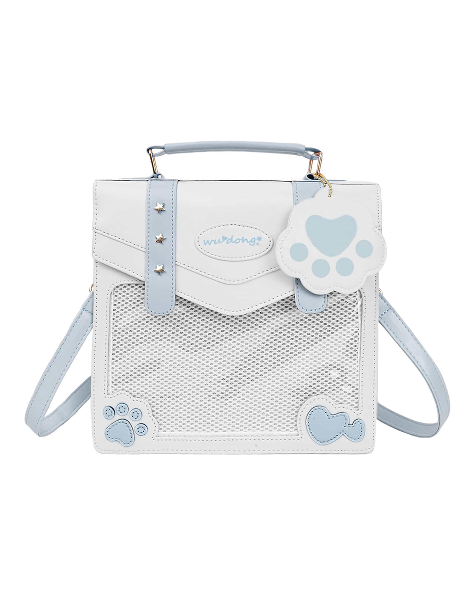 

[Maeau] Itabag Oshikatsu Mini Oshikatsu Bag, 2-Way Mini Plush Pouch, Itaba Harujio, White