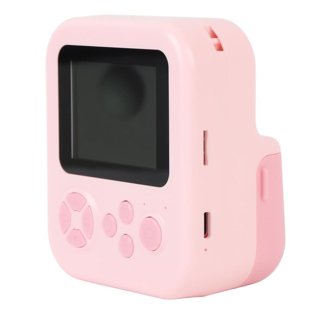 Camera   Print 48MP Photo 1080P Video 2.4 In   Screen Portable Camera 1200mAh Battery Support Music Games Play with 180 Degree Rotating Lens