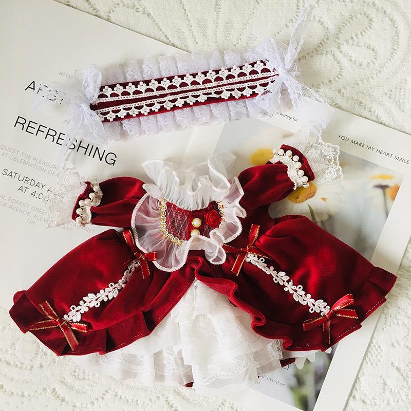 Medium 30cm Handmade Doll Clothes for Jointed Bear - S Size Belle Lulu Outfit Gift for Girls
