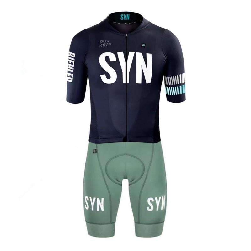 Mens Cycling Jersey Shorts Set Breathable Quick-Dry Road Mountain Bike Apparel