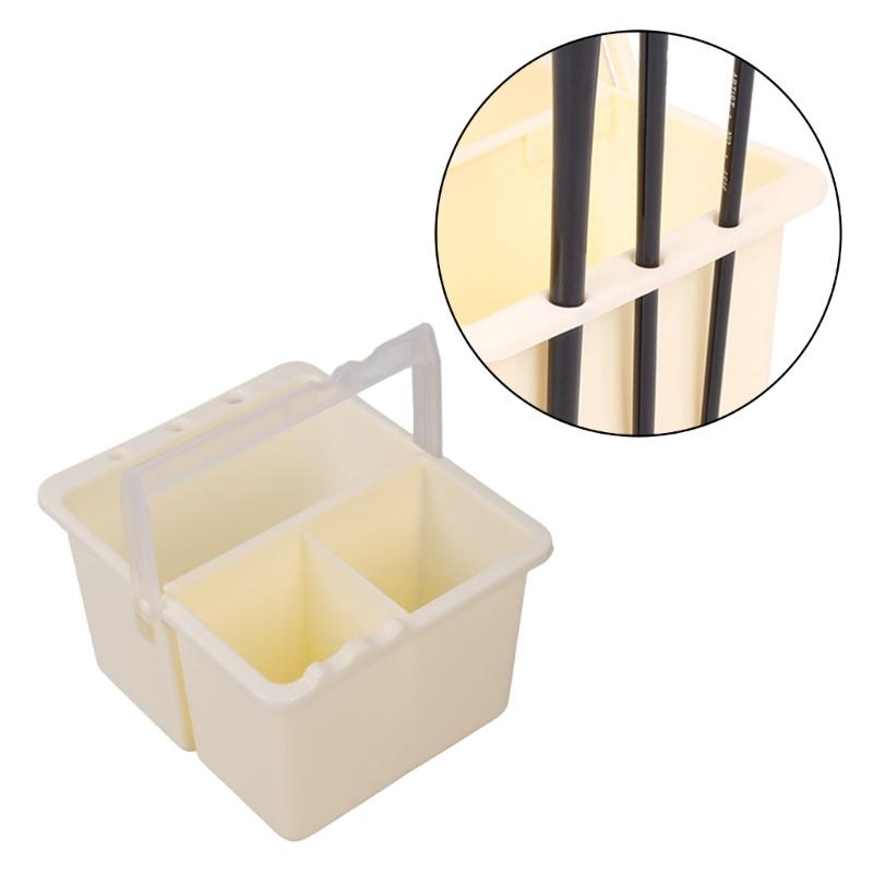 Brush Washing Bucket Plastic Paint Brush Washer with Handle Paint Brush Cleaner for Watercolor
