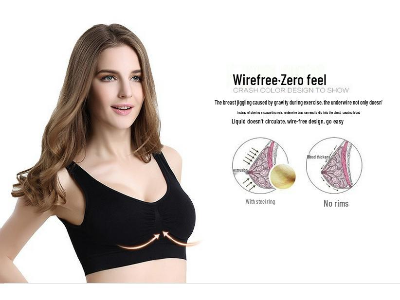 12-Color Seamless Shockproof Yoga Sports Bra