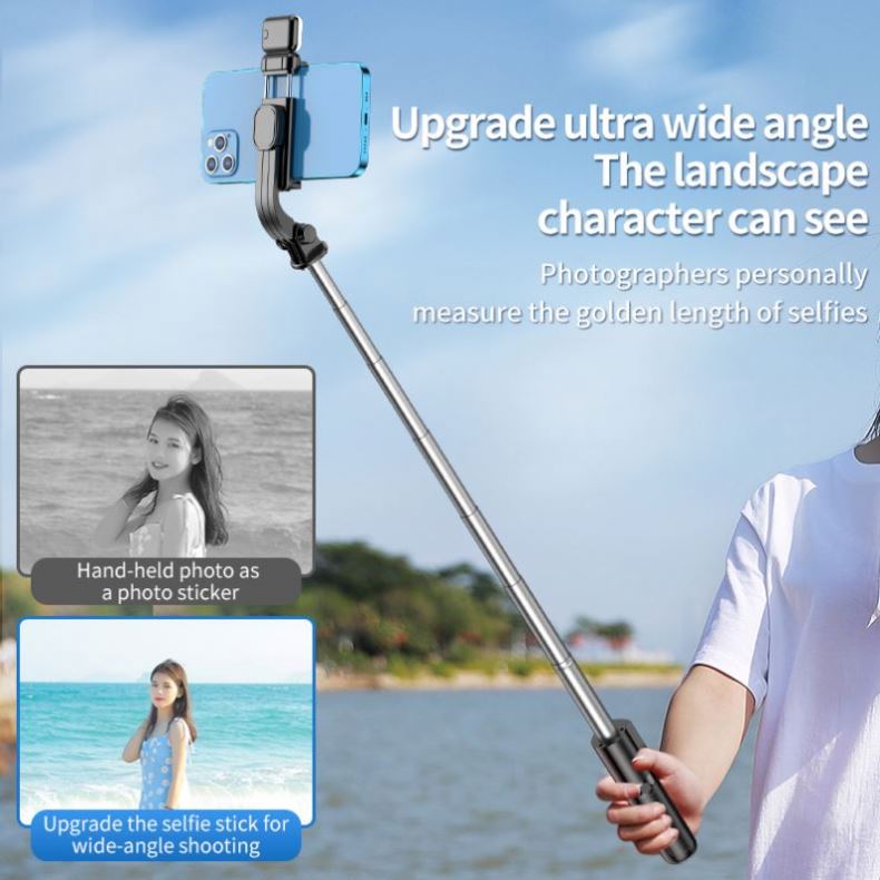 Foldable Mini Tripod Selfie Stick with for Remote Control 770mm Extended Length Portable Design