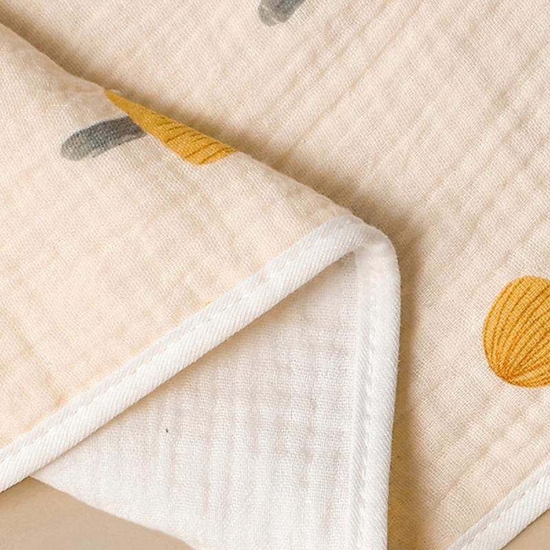 Baby Infant Cotton Wiping Towel Baby Face Towel Washcloths Nursing Towel Saliva Wipe with Cartoon Pattern 25x50cm