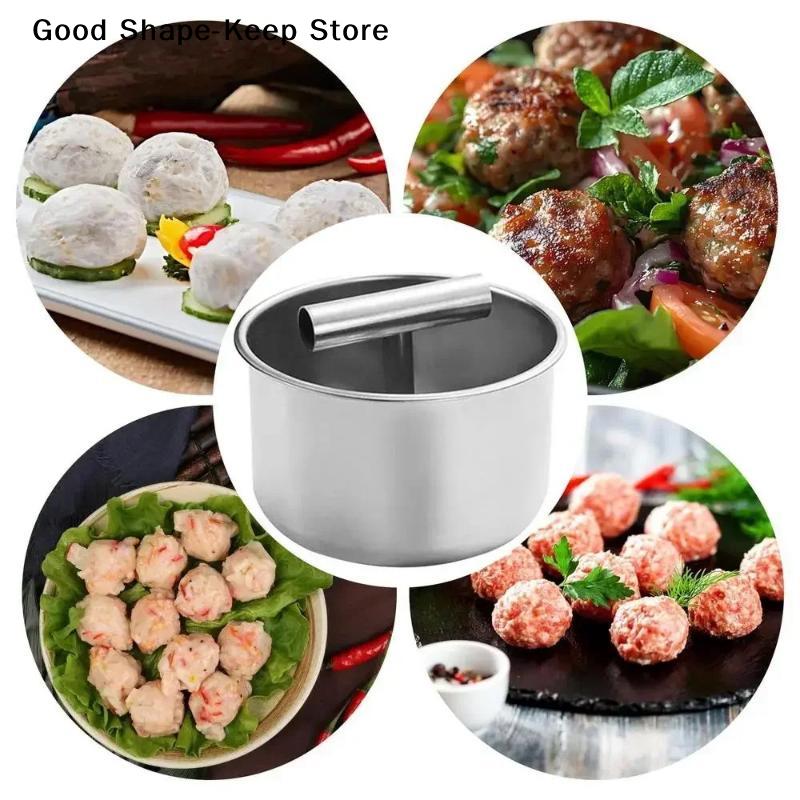Multi-functional Maker Tool Press Meatball Maker Stainless Steel Meatball Maker Meat Balls Manual Household Kitchen Manual Mold