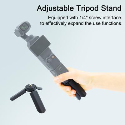 Mini stativ Kompaktní výsuvná stabilní podpora s 1/4" šroubovacím rozhraním držák fotoaparátu pro DJI Osmo Pocket3