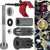 8Pcs 9U-6891 Injector Sleeve Remover Installer Set+9U-7227 Injector Height Tool+J-38587-a Engine Barring Socket
