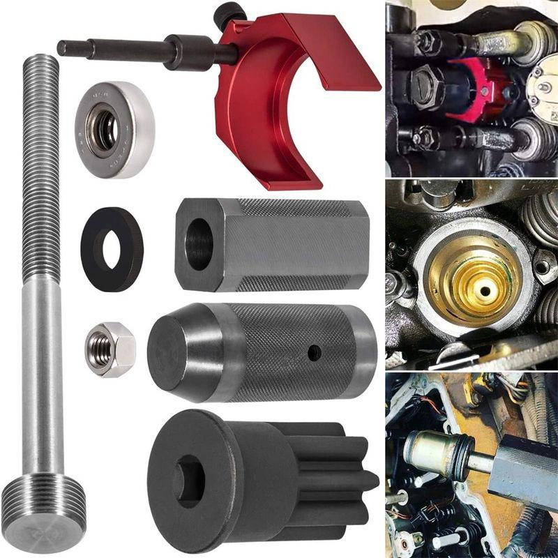 8Pcs 9U-6891 Injector Sleeve Remover Installer Set+9U-7227 Injector Height Tool+J-38587-a Engine Barring Socket