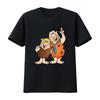 T Shirt with Cult Fred Feuerstein Motif Print for Men and Women Vintage Washed Casual Stretched Top For Everyday Wear Homme