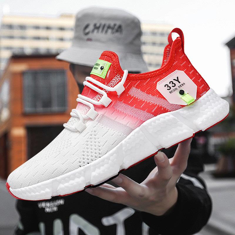 Sneakers, summer shoes, running shoes, fly weave, breathable running shoes, lightweight mesh casual shoes