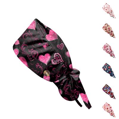 Fashionable  Print Work Cap, Casual Women's Ponytail Cap, Wash Cap, Baotou Cap