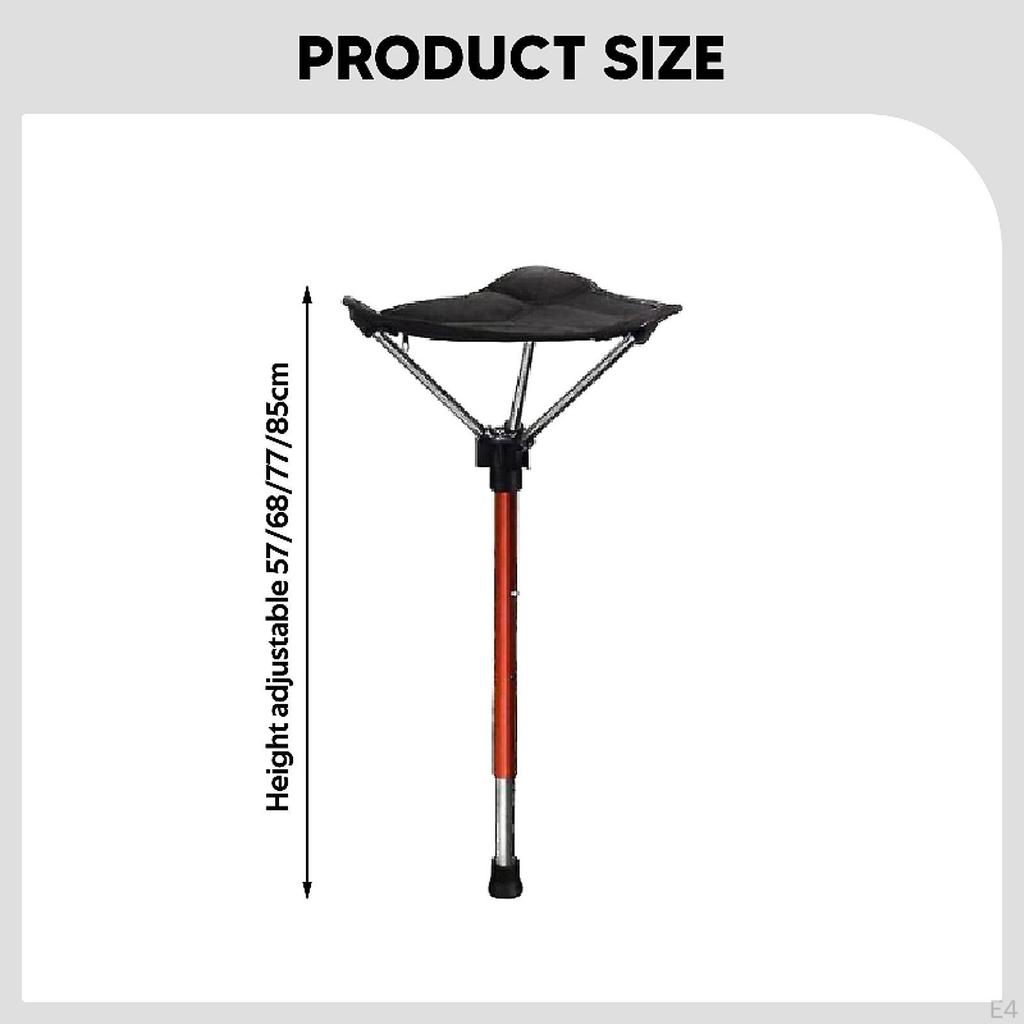 Camping Folding Stool Chair Collapsible Compact Outdoor Lightweight Telescoping Slacker for