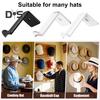 4/8Pcs Hat Hooks Cowboy Hat Racks Easy Installation Strong Adhesive Wall Mount Cap Holder Baseball Cap Organizers