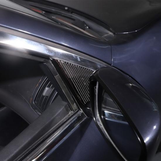 Carbon fiber Rear view Mirror Base Panel Trim Sticker For Infiniti G37 G35 07-13