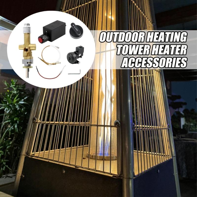 Alloys Construction 3 Hole Outdoor Heater Weather Resistant Base Multiple Safety Protecting For Terraces Backyard