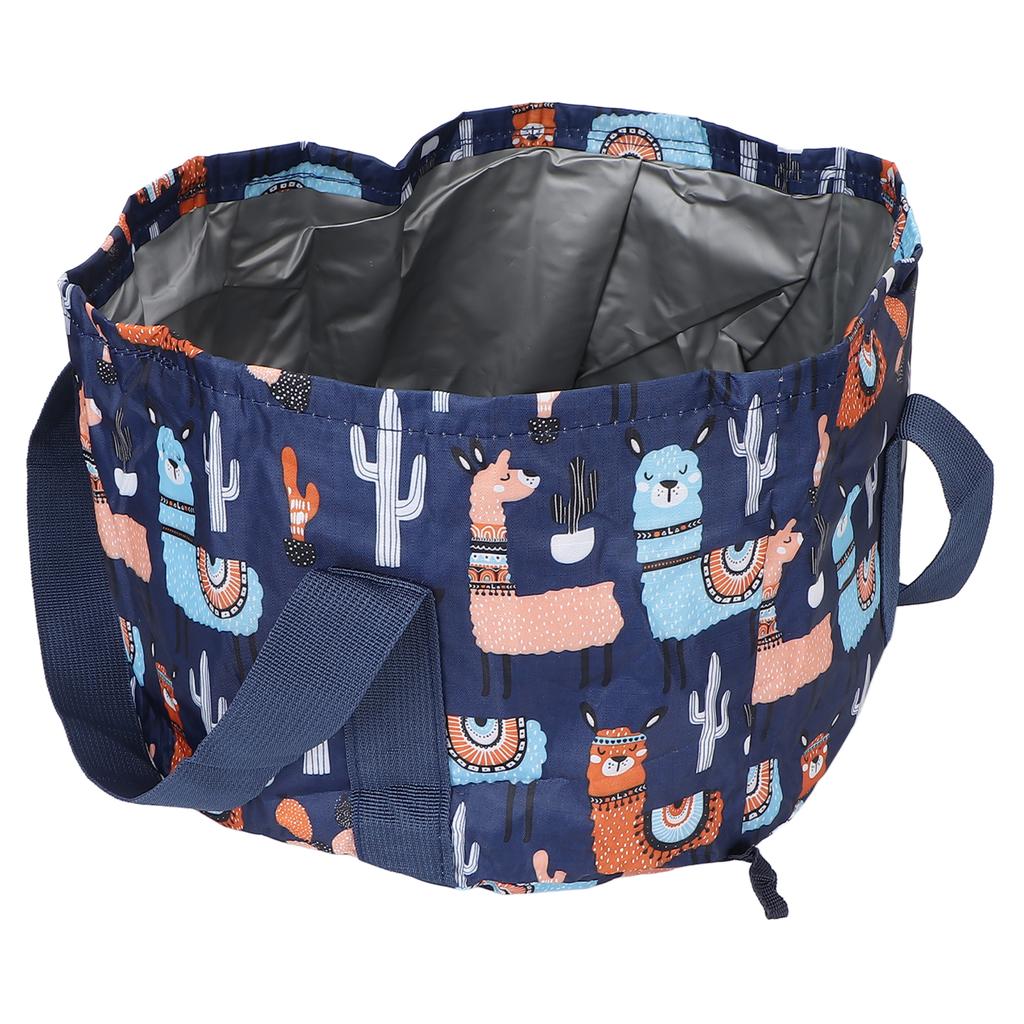 Zusammenklappbare Fußbadewanne 21L Faltbare Fußbadewanne Tasche für Außenbereich Waschen Camping