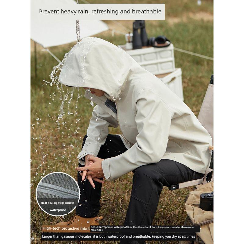 Niaojia Outdoor Soft Shell Outdoor Jacket Coat Men's Spring and Autumn Mountain Windproof Waterproof Export Hiking Hiking Jacket