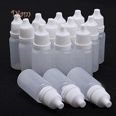 Diahy 5 stuks duurzame 5-100 ml lege plastic knijpbare druppelflesjes oogdruppelaar accessoires