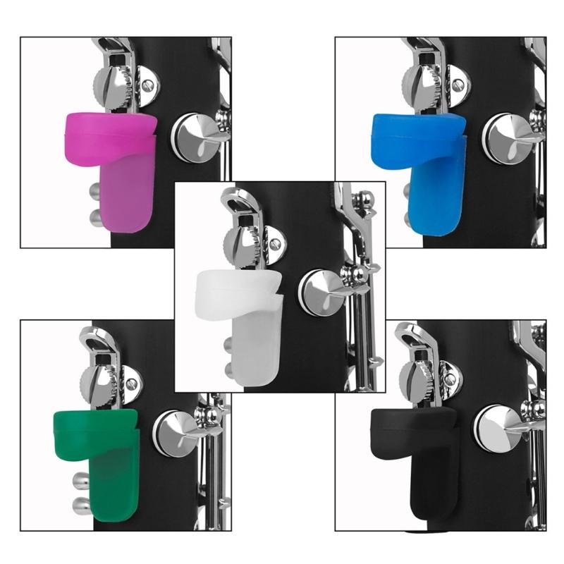 Soft Colorful Silicone Thumb Protectors Clarinet Finger Rest Cushion Finger Holder Clarinet Thumb Rest Pad Protector