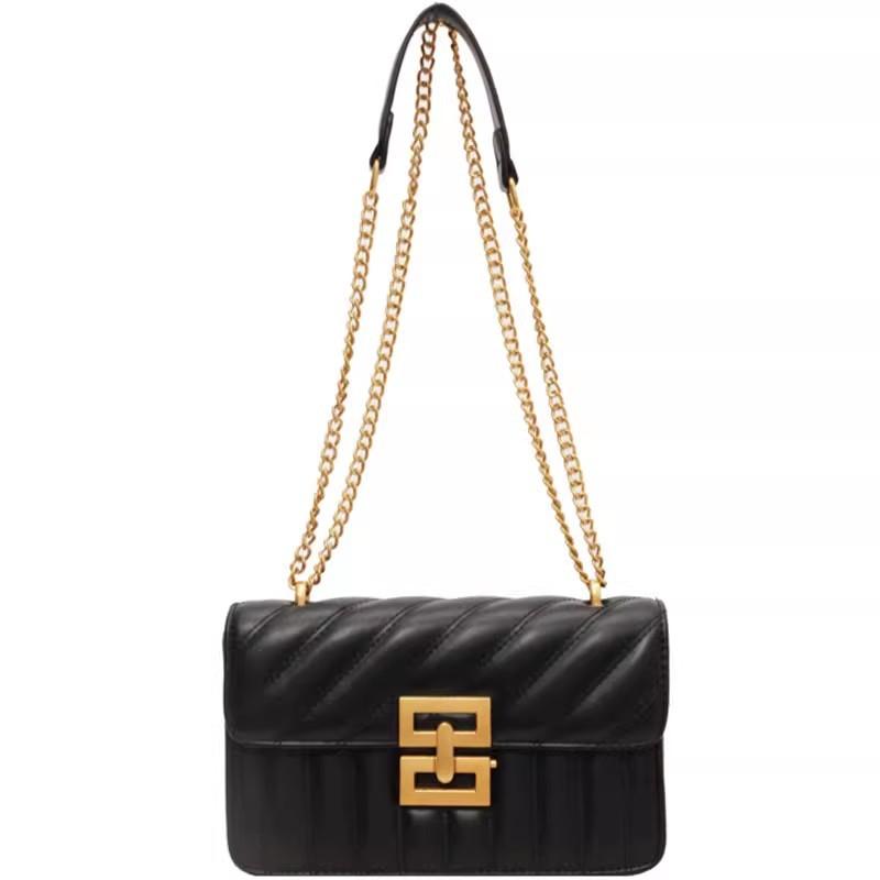 Autumn and Winter Retro Small Bag Women's New Popular Versatile Chain Messenger Bag Fashionable Shoulder Small Square Bag