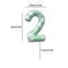 0-9 Number Candle Creative Birthday Cake Topper World Pixel Cake Candles Digital Children Baby Shower Digital Cake Decoration