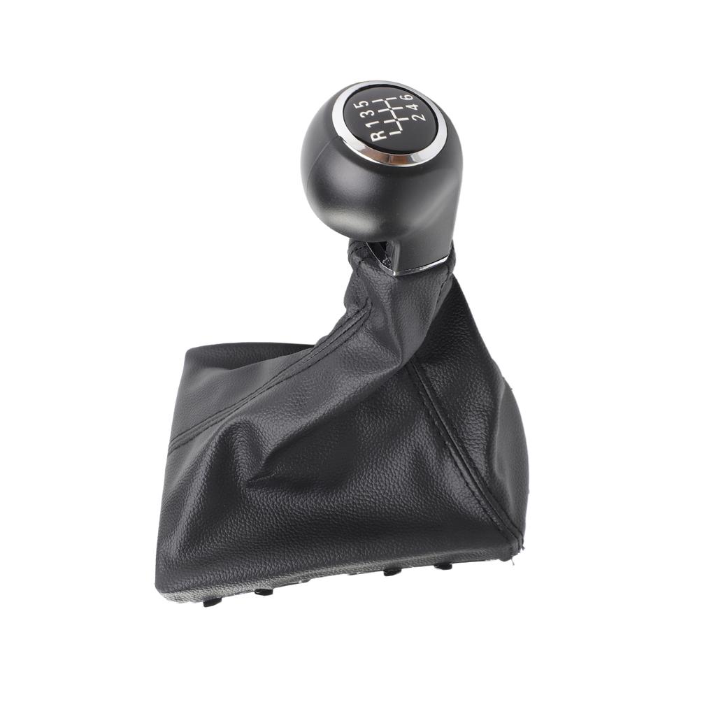 6 Speed Car Gear Knob Shift Stick Gaiter Boot Replacement for Zafira B 05 10 Black