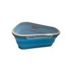 Pizza Pack Reusable Container Box Foldable Triangular Food Storage Case Orange