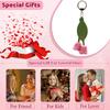 1PC Bag Pendants Fashion Floral Shape Clothing Accessories Keychains Bag Charms Tulip Shape High-End Multicolor